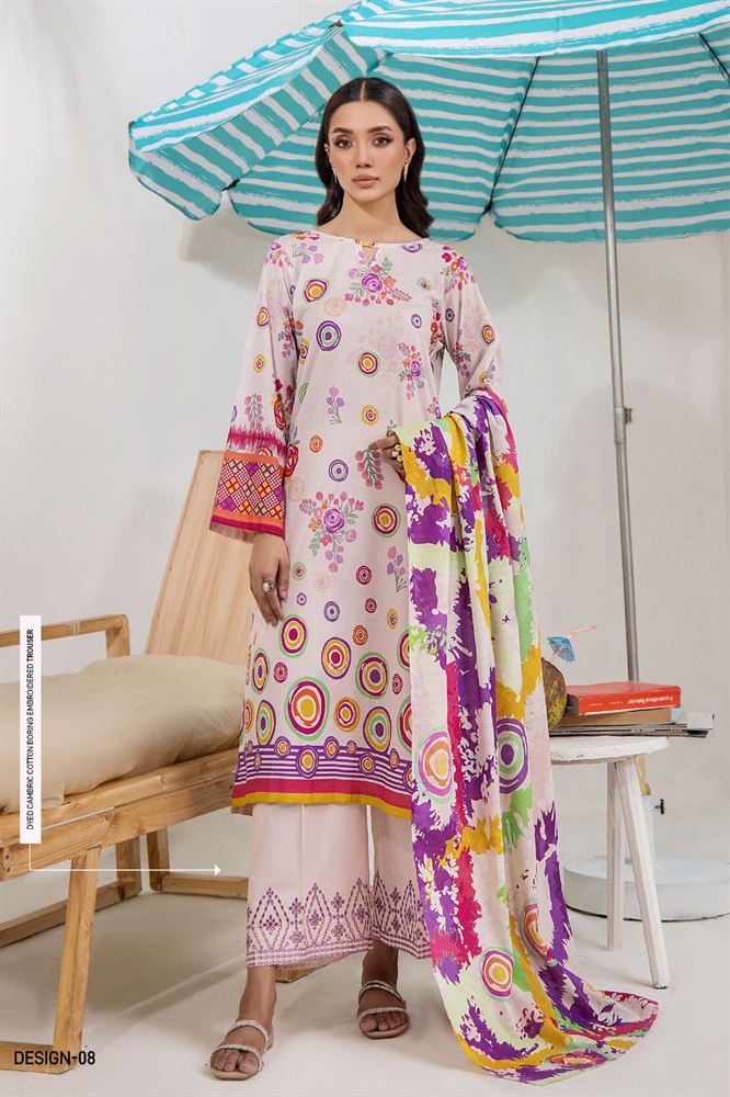 Amel Unstitched 3pc Collection - Traditional Elegance